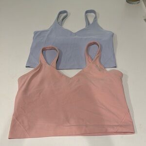 lululemon athletica Pink and Blue Tank Tops
